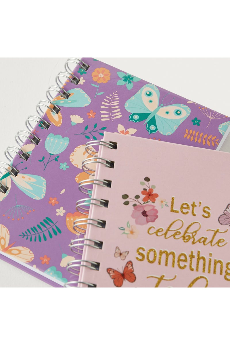 gloo Printed Spiral Bound Ruled A6 Notebook - Set of 2 - Image 5